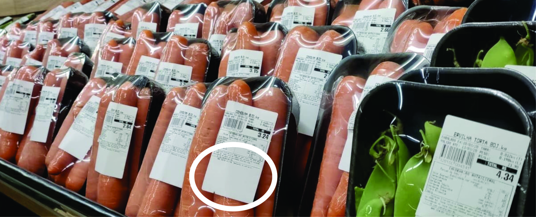 Desperdício de material na etiquetagem tradicional